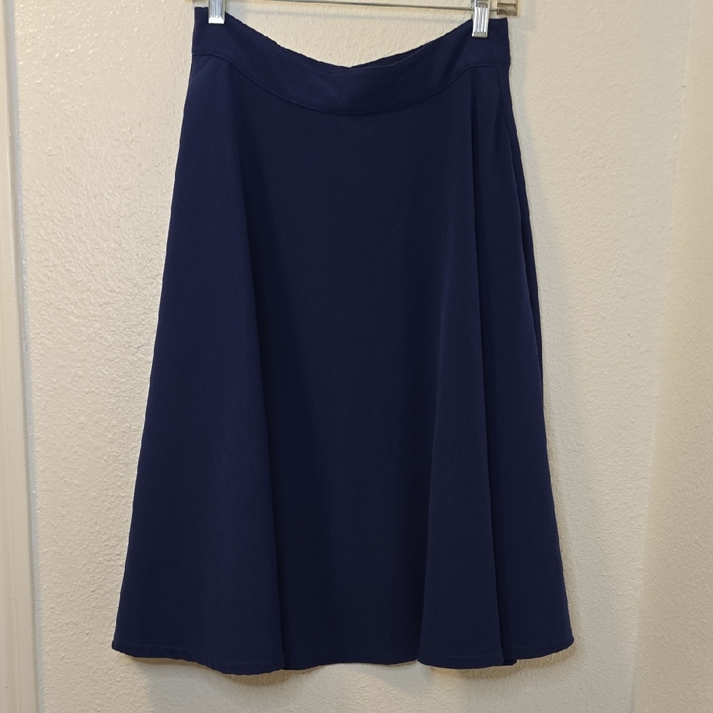 Steady A-Line Navy Skirt — Classic Flared Style